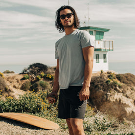 The Cotton Hemp Tee in Ocean - featured image
