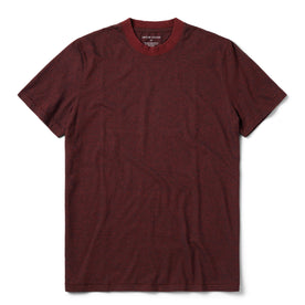 The Cotton Hemp Tee in Rust and Navy Stripe - featured image