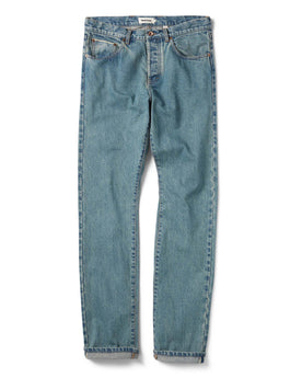 flatlay of The Democratic Jean in 24-Month Japanese Selvage, Bottoms by Taylor Stitch