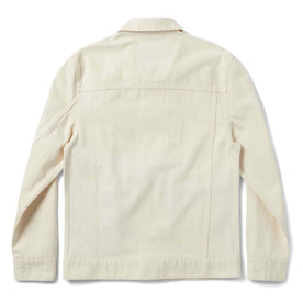 flatlay of The Dispatch Jacket in Natural, from the back