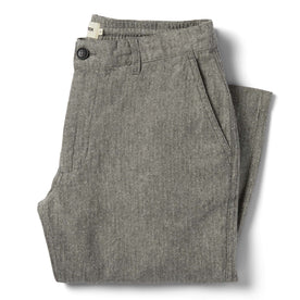 The Easy Pant in Charcoal Herringbone - featured image