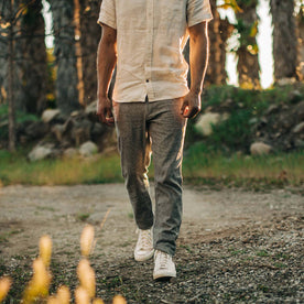 The Easy Pant in Charcoal Herringbone - featured image