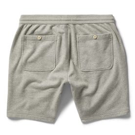 flatlay of The Fillmore Short in Heather Grey, shown from the back