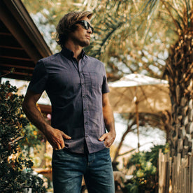 The Short Sleeve Jack in Blue Stripe - featured image