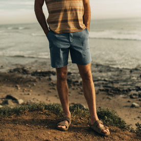The Trail Short in Ocean Herringbone - featured image