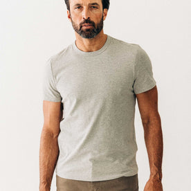 The Organic Cotton Tee in Heather Grey - featured image