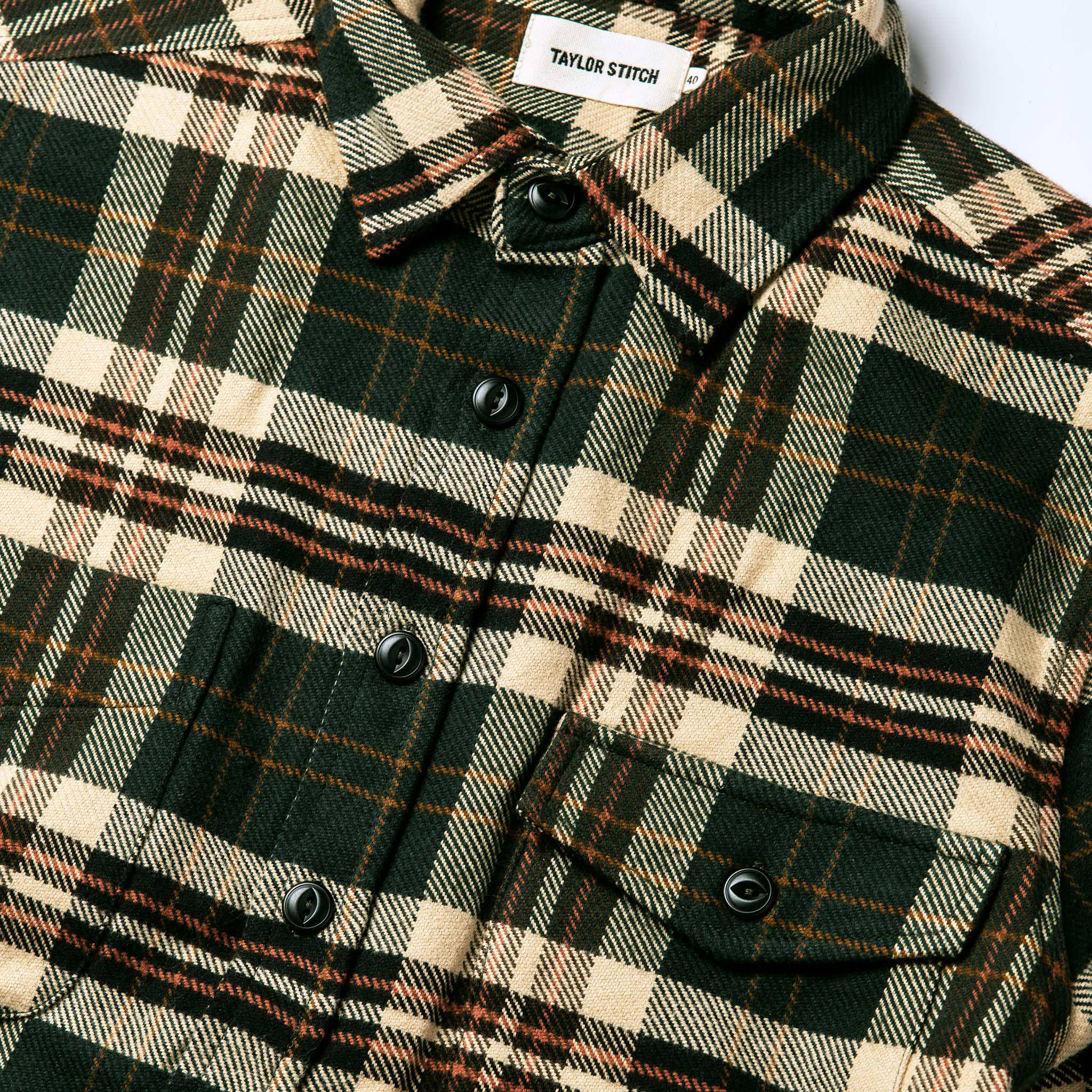 material shot of chest, Wovens by Taylor Stitch