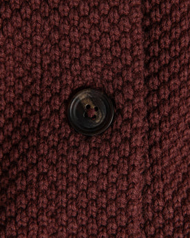 material shot of button, Knits by Taylor Stitch
