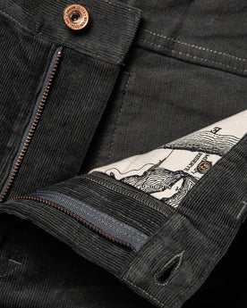 material shot of fly, Bottoms by Taylor Stitch