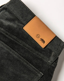 material shot of back tab, Bottoms by Taylor Stitch