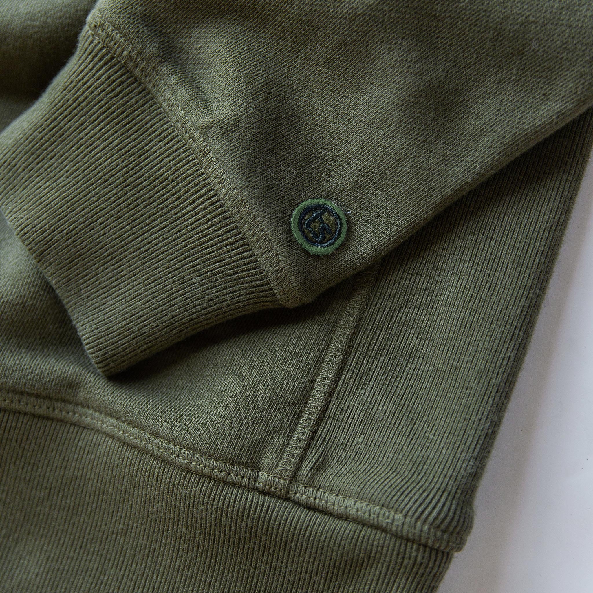The Fillmore Crewneck in Dark Olive Terry: Alternate Image 7, Knits by Taylor Stitch