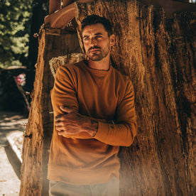 The Fillmore Crewneck in Saffron Terry - featured image