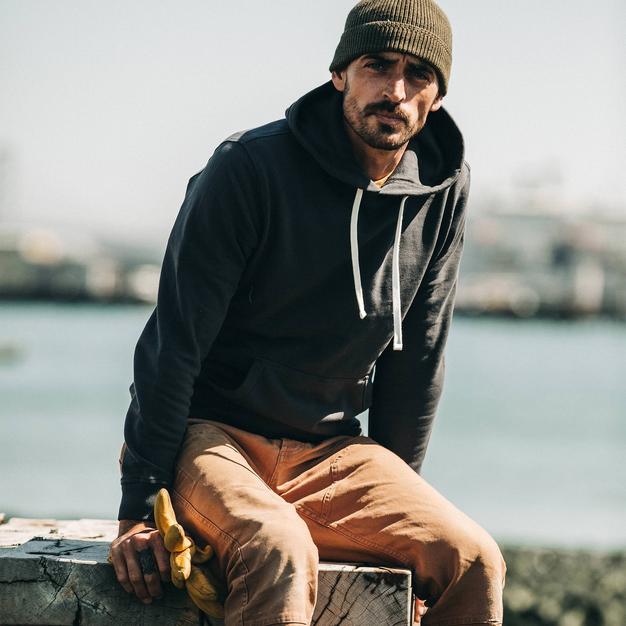 The Fillmore Hoodie in Coal Terry: Alternate Image 1, Knits by Taylor Stitch