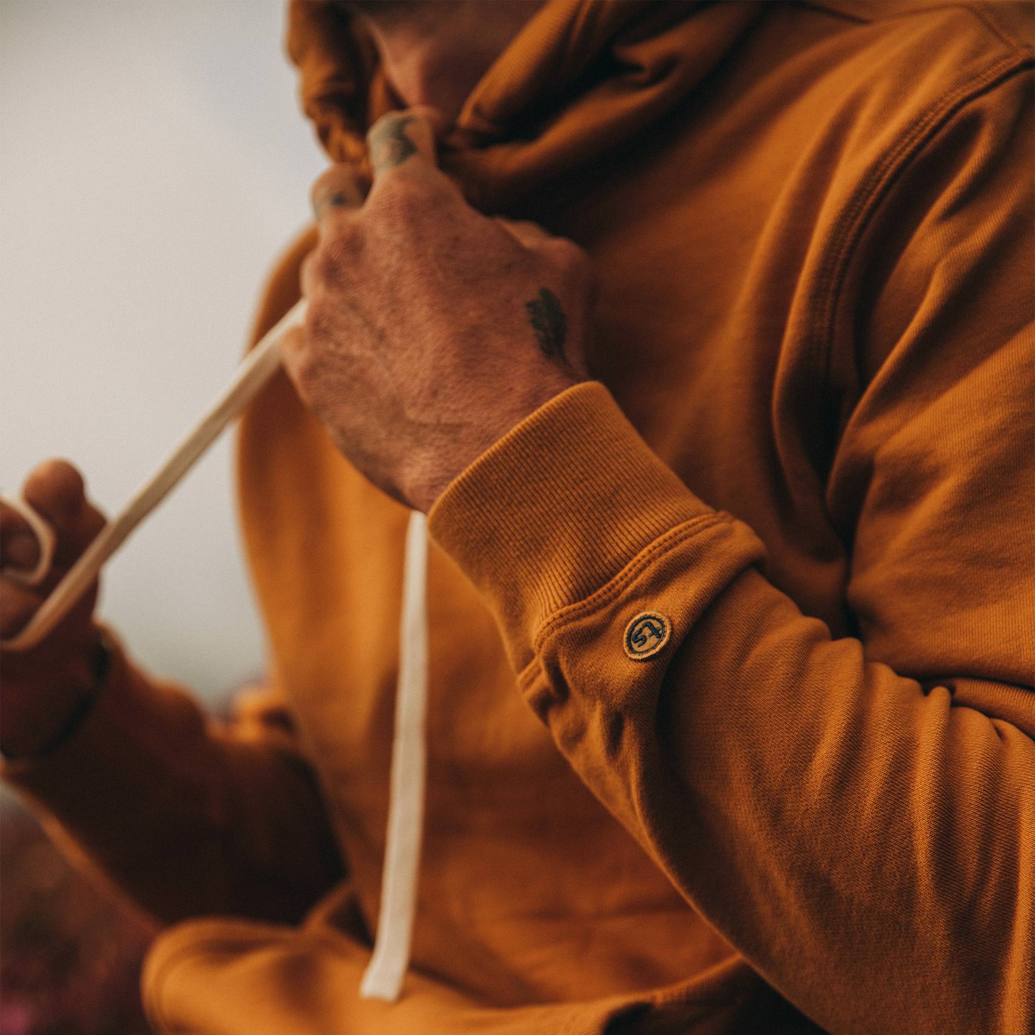 The Fillmore Hoodie in Saffron Terry: Alternate Image 3, Knits by Taylor Stitch