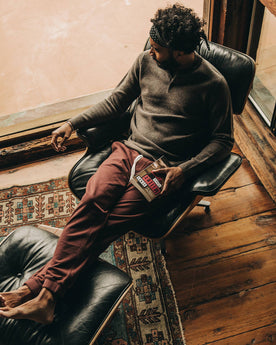 The Fillmore Pant in Burgundy Terry: Alternate Image 1, Bottoms by Taylor Stitch