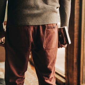 The Fillmore Pant in Burgundy Terry: Alternate Image 3