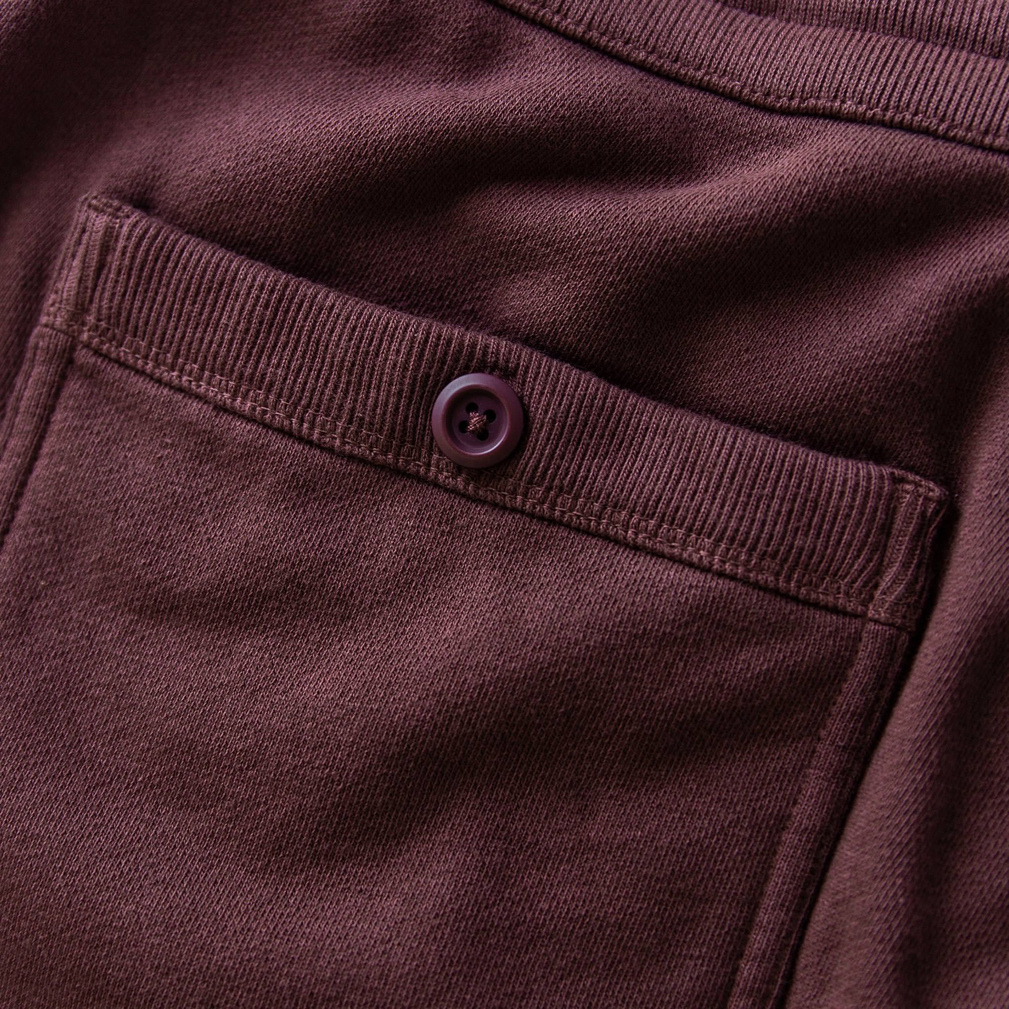 The Fillmore Pant in Burgundy Terry: Alternate Image 5, Bottoms by Taylor Stitch