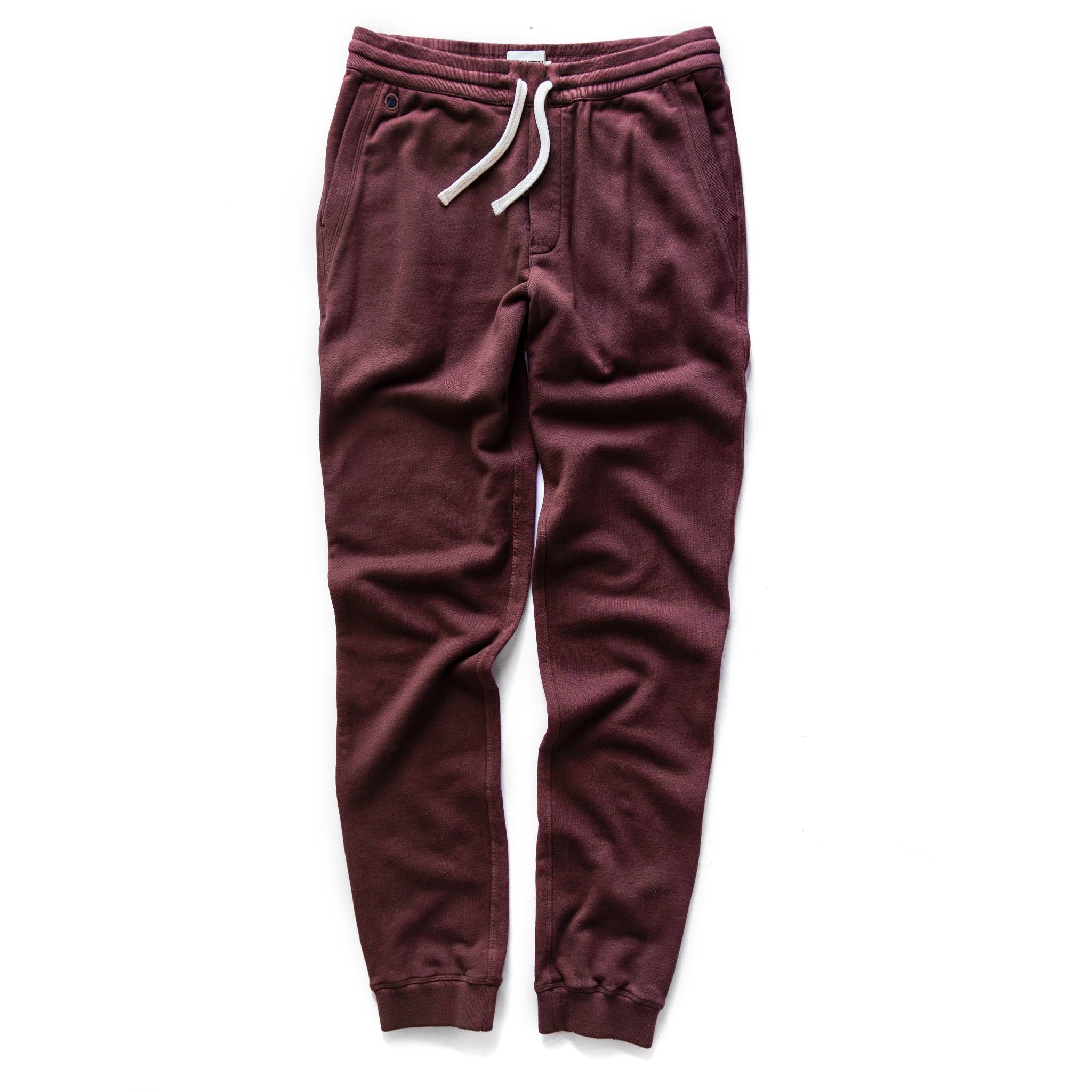 The Fillmore Pant in Burgundy Terry: Alternate Image 7, Bottoms by Taylor Stitch
