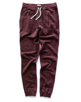 The Fillmore Pant in Burgundy Terry: Alternate Image 7, Bottoms by Taylor Stitch