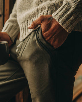 The Fillmore Pant in Dark Olive Terry: Alternate Image 2, Bottoms by Taylor Stitch