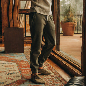 The Fillmore Pant in Dark Olive Terry: Alternate Image 4