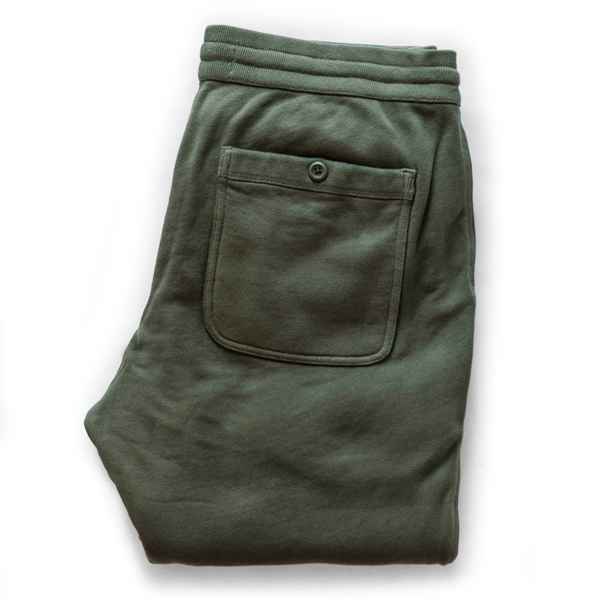The Fillmore Pant in Dark Olive Terry: Alternate Image 8, Bottoms by Taylor Stitch