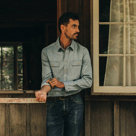 The Ledge Shirt in Sun Bleached Chambray - featured image