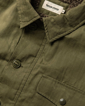 material shot of chest, Outerwear by Taylor Stitch