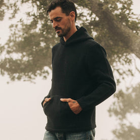 The Nomad Hoodie in Navy Twill - featured image