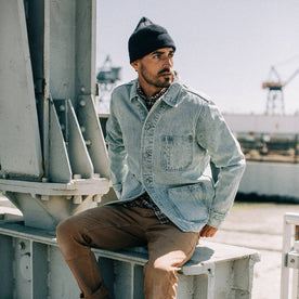 The Ojai Jacket in Washed Denim - featured image