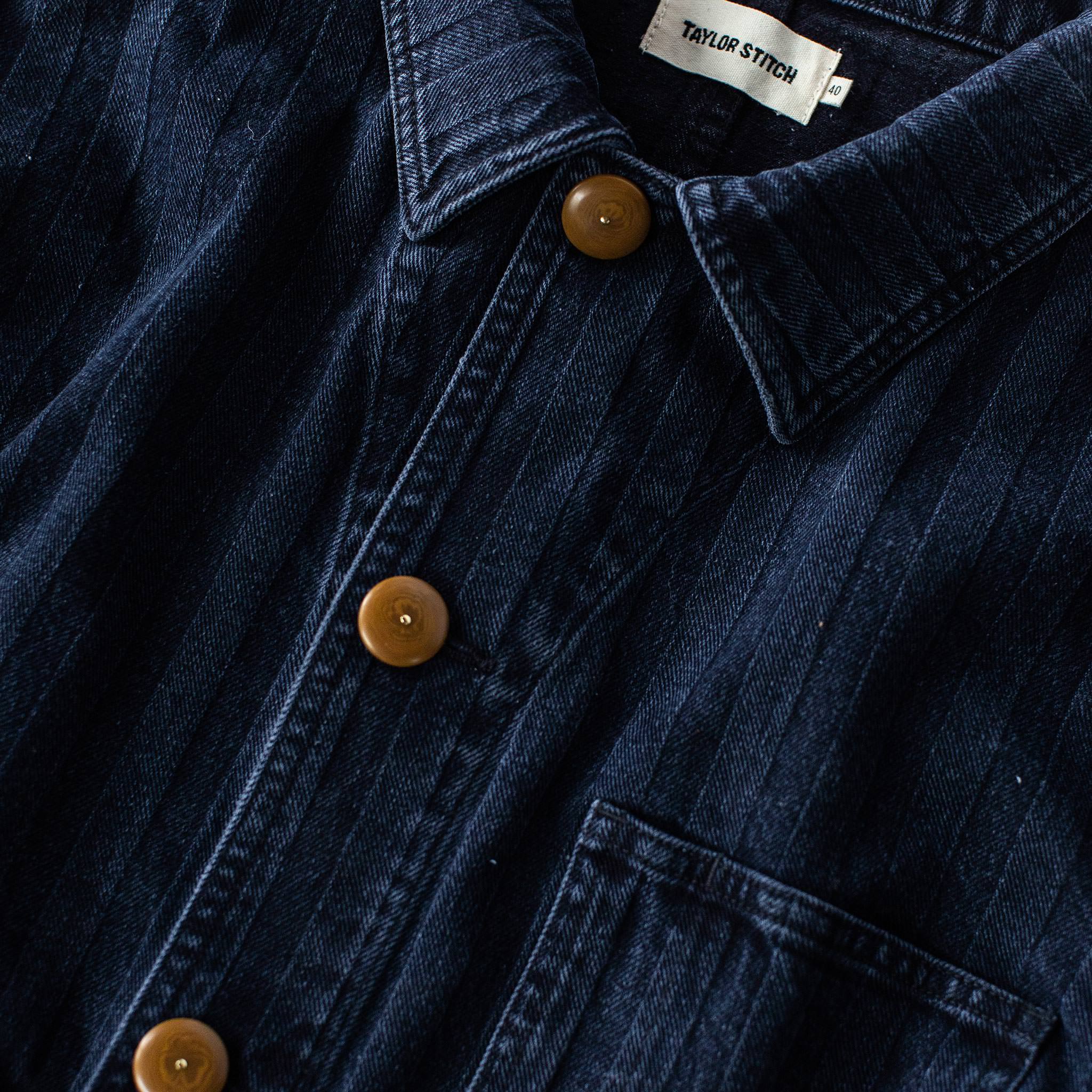 material shot of chest, Outerwear by Taylor Stitch
