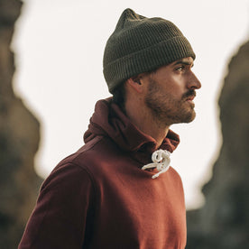 The Rib Beanie in Forest Heather - featured image