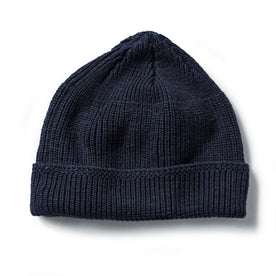 The Rib Beanie in Navy Heather - featured image