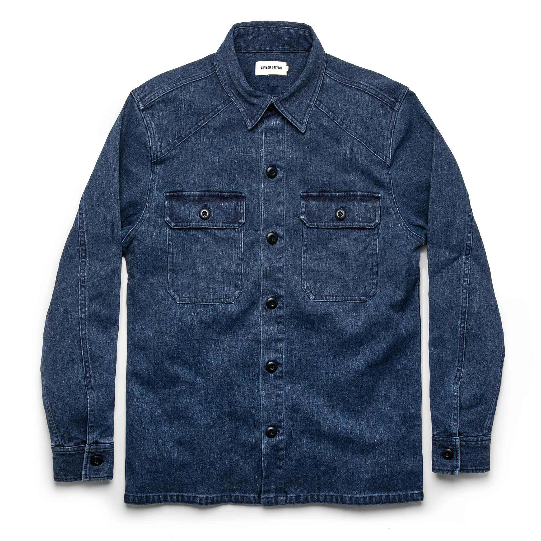 The Shop Shirt in Indigo Boss Duck: Featured Image, Wovens by Taylor Stitch