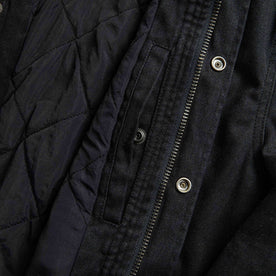 pocket material shot