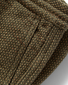 material shot of the pocket of The Apres Pant in Cypress Sashiko, Bottoms by Taylor Stitch
