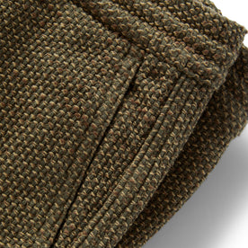 material shot of the pocket of The Apres Pant in Cypress Sashiko