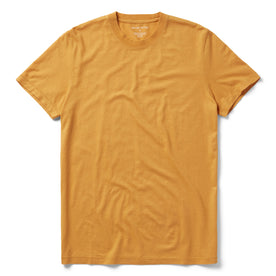 flatlay of The Cotton Hemp Tee in Mustard