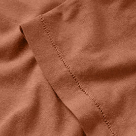 material shot of the sleeve on The Cotton Hemp Tee in Copper