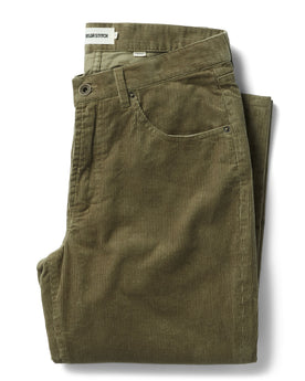 flatlay of The Democratic All Day Pant in Cypress Cord, Bottoms by Taylor Stitch