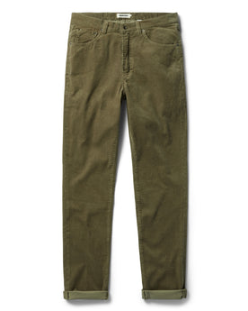 flatlay of The Democratic All Day Pant in Cypress Cord, shown in full, Bottoms by Taylor Stitch