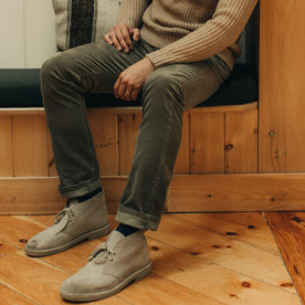 fit model wearing The Democratic All Day Pant in Cypress Cord