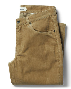 flatlay of The Democratic All Day Pant in Khaki Cord, Bottoms by Taylor Stitch