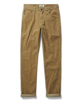 flatlay of The Democratic All Day Pant in Khaki Cord, shown in full, Bottoms by Taylor Stitch