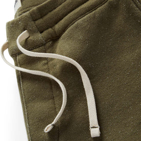 material shot of the drawcords on The Fillmore Pant in Cypress Terry