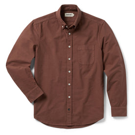 flatlay of The Jack in Chestnut Oxford