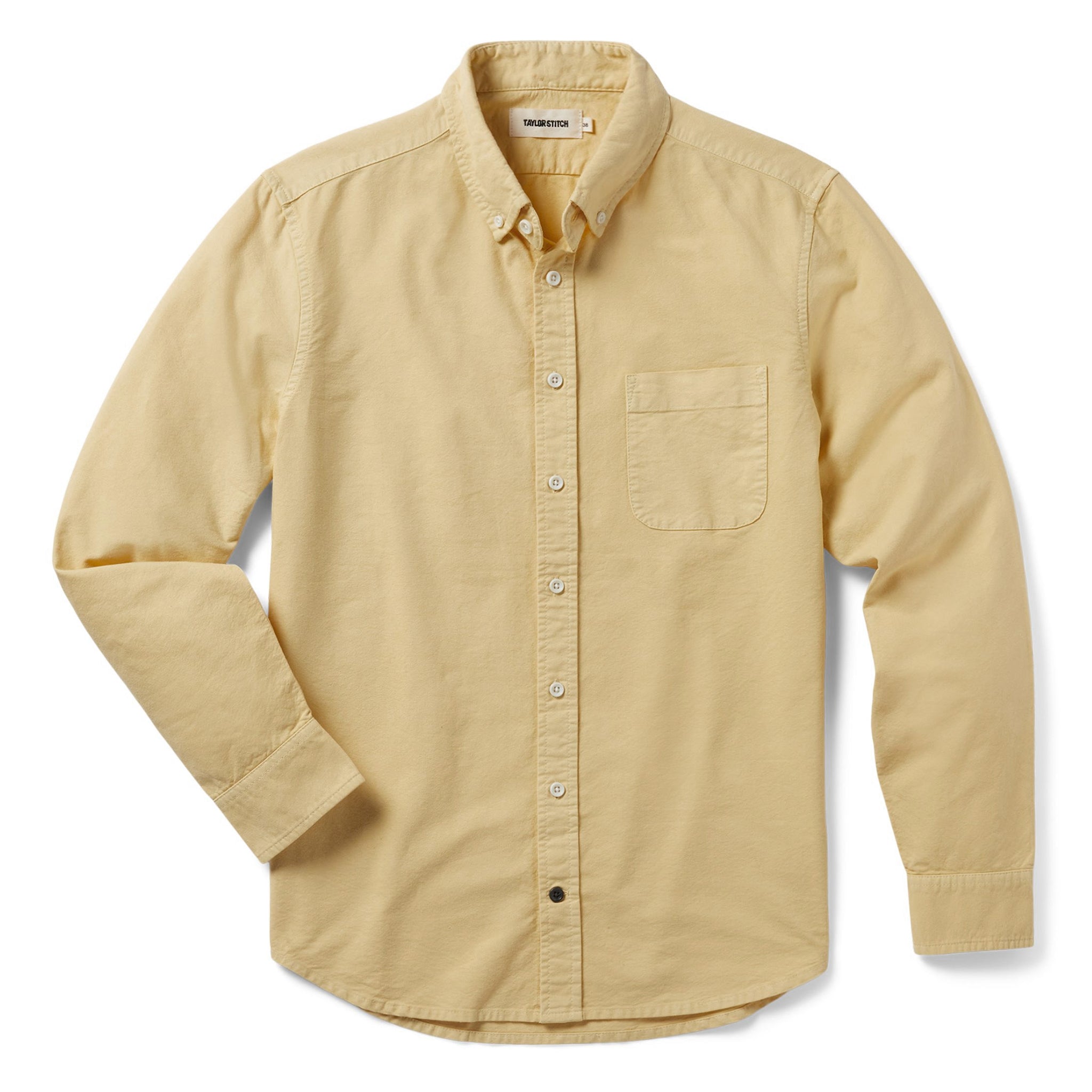 flatlay of The Jack in Sesame Oxford, Wovens by Taylor Stitch