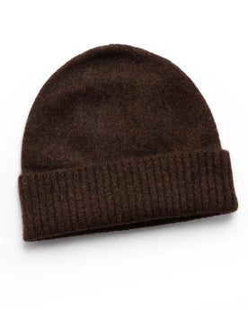 flatlay of The Lodge Beanie in Coffee, Accessories by Taylor Stitch