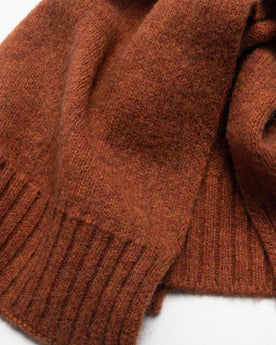 material shot of The Lodge Scarf in Rust, Accessories by Taylor Stitch