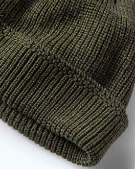 material shot of The Rib Beanie in Heather Forest, Accessories by Taylor Stitch